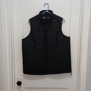 Antigua Women's Black Zip Front Vest Size XL